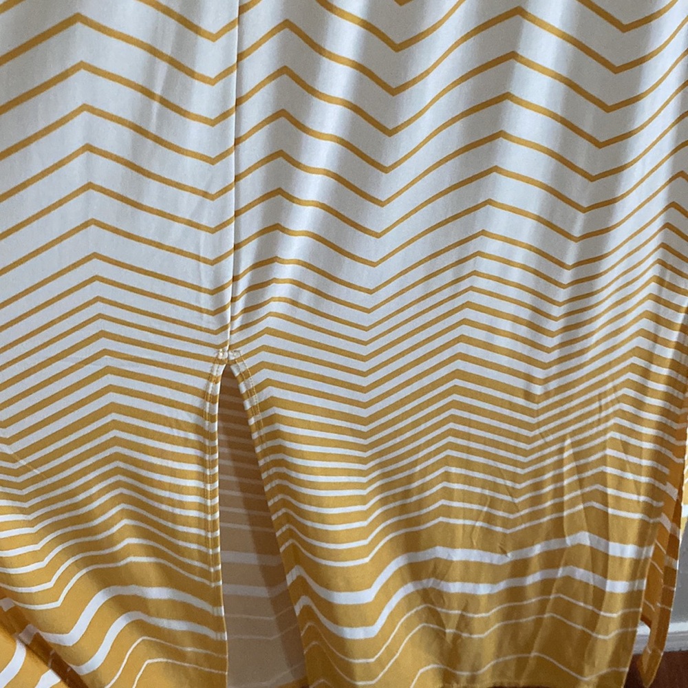 ENTRO Sleeveless Chevron Pattern Maxi Dress Size Small - Picture 6 of 11